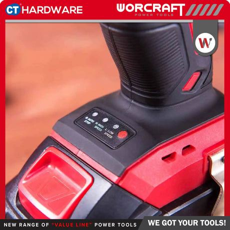 Worcraft CIS-S20LIB-260-SOLO Cordless Brushless Impact Screwdriver 20V | 1/4" | 100/260Nm [ CISS20LIB260SOLO ]