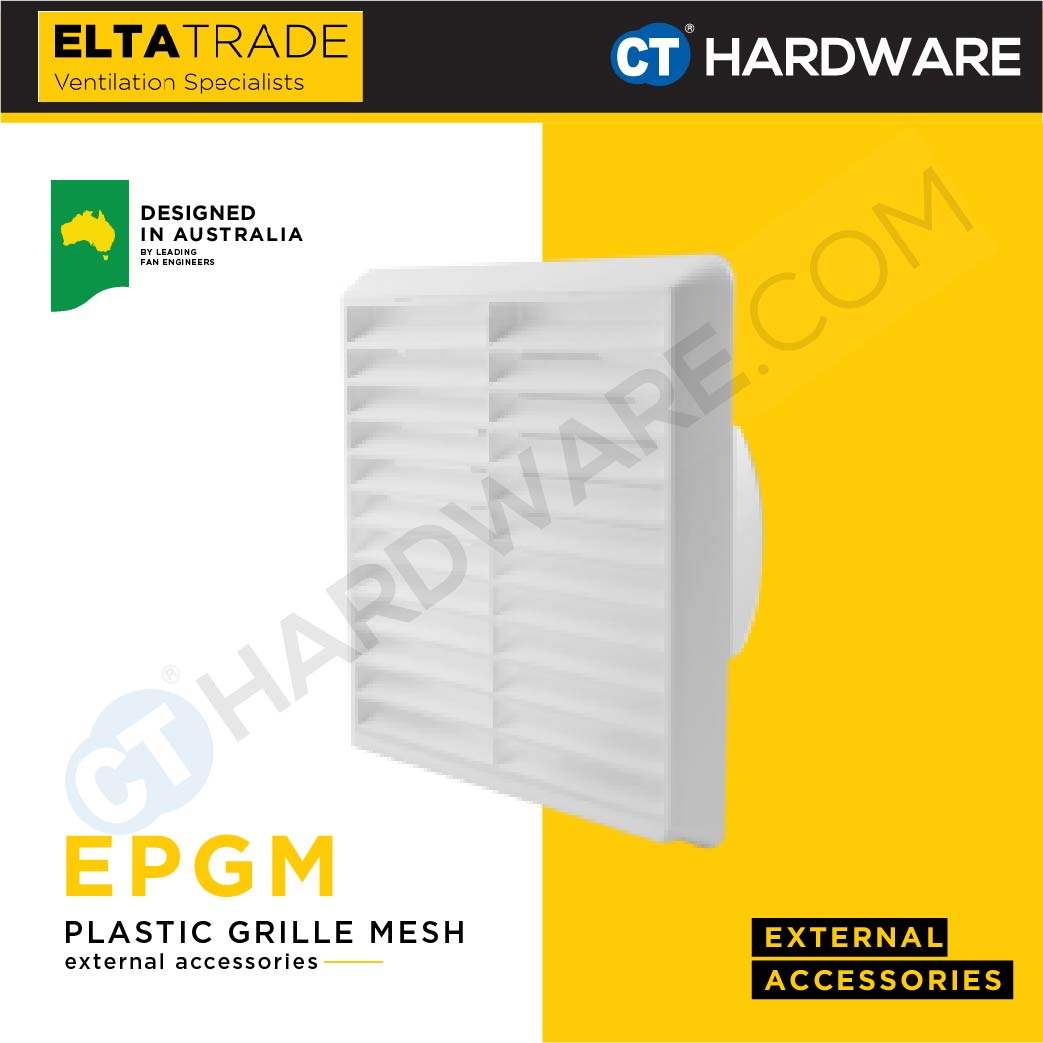 ELTA TRADE EPGM (4", 5", 6") EXTERNAL PLASTIC GRILLE WITH MESH