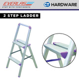 EVERLAS ES ELEGANT STEPS LADDER CLASS III COMMERCIAL STEP 2 - 4 HEIGHT 482MM / 1.58FT - 1315MM / 4.31FT FOR GENERAL HOUSEHOLD
