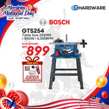 BOSCH GTS254 TABLE SAW 1800W 254MM  0601B450L0 TABLE SIZE 555 X 555MM ( 690 X 620 X 1000 )