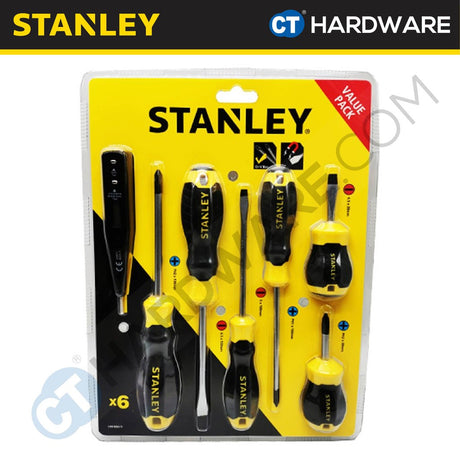 Stanley STMT66679 Basic Feature CG2 Screwdriver Set With Test Pen (6 pcs)