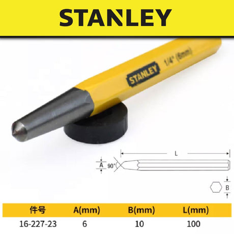 STANLEY 16227 CENTER PUNCH 1/4" X 4" [ 16-227 ]
