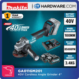 MAKITA GA011 GM201 / GD201 / GZ CORDLESS ANGLE GRINDER 40V 4" 100MM 8500RPM