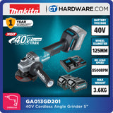MAKITA GA013 GM201/ GD201/ GZ CORDLESS ANGLE GRINDER 40V 5" 125MM 8500RPM