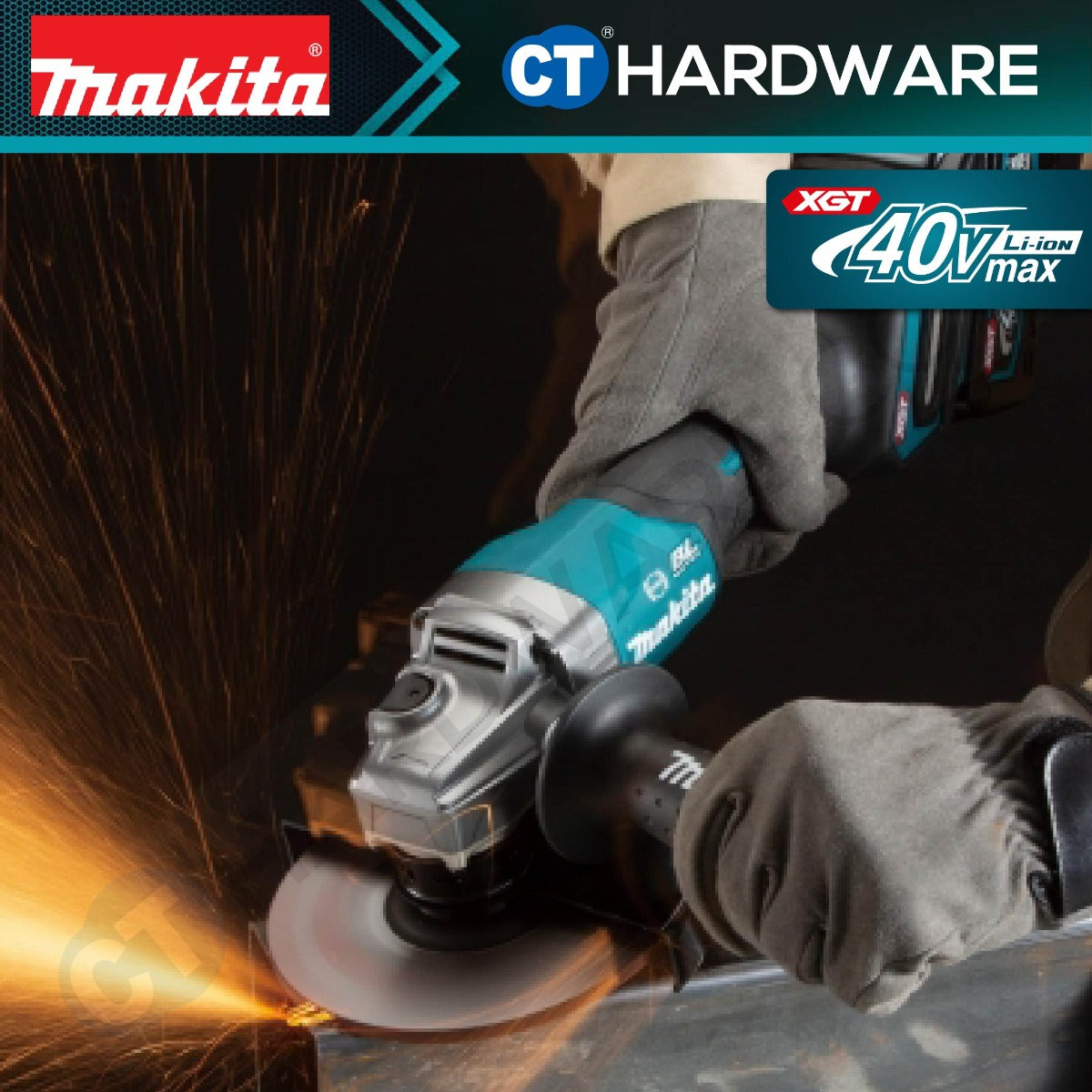 MAKITA GA036GZ CORDLESS ANGLE GRINDER 6" 40V 8500RPM WITHOUT BATTERY & CHARGER ( SOLO )