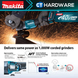 MAKITA GA036GZ CORDLESS ANGLE GRINDER 6" 40V 8500RPM WITHOUT BATTERY & CHARGER ( SOLO )