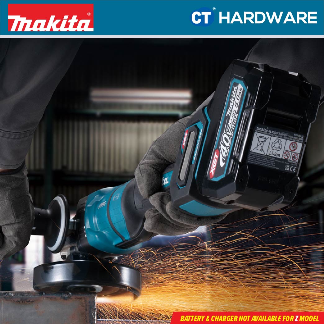MAKITA GA048GZ CORDLESS ANGLE GRINDER 40V | 100mm (4") | 11000RPM WITHOUT BATTERY & CHARGER [ SOLO ]