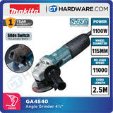 MAKITA GA4540 115MM (4½") 1,100W ANGLE GRINDER