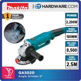 MAKITA GA5020 ANGLE GRINDER 5" 125MM 1050W 12000RPM
