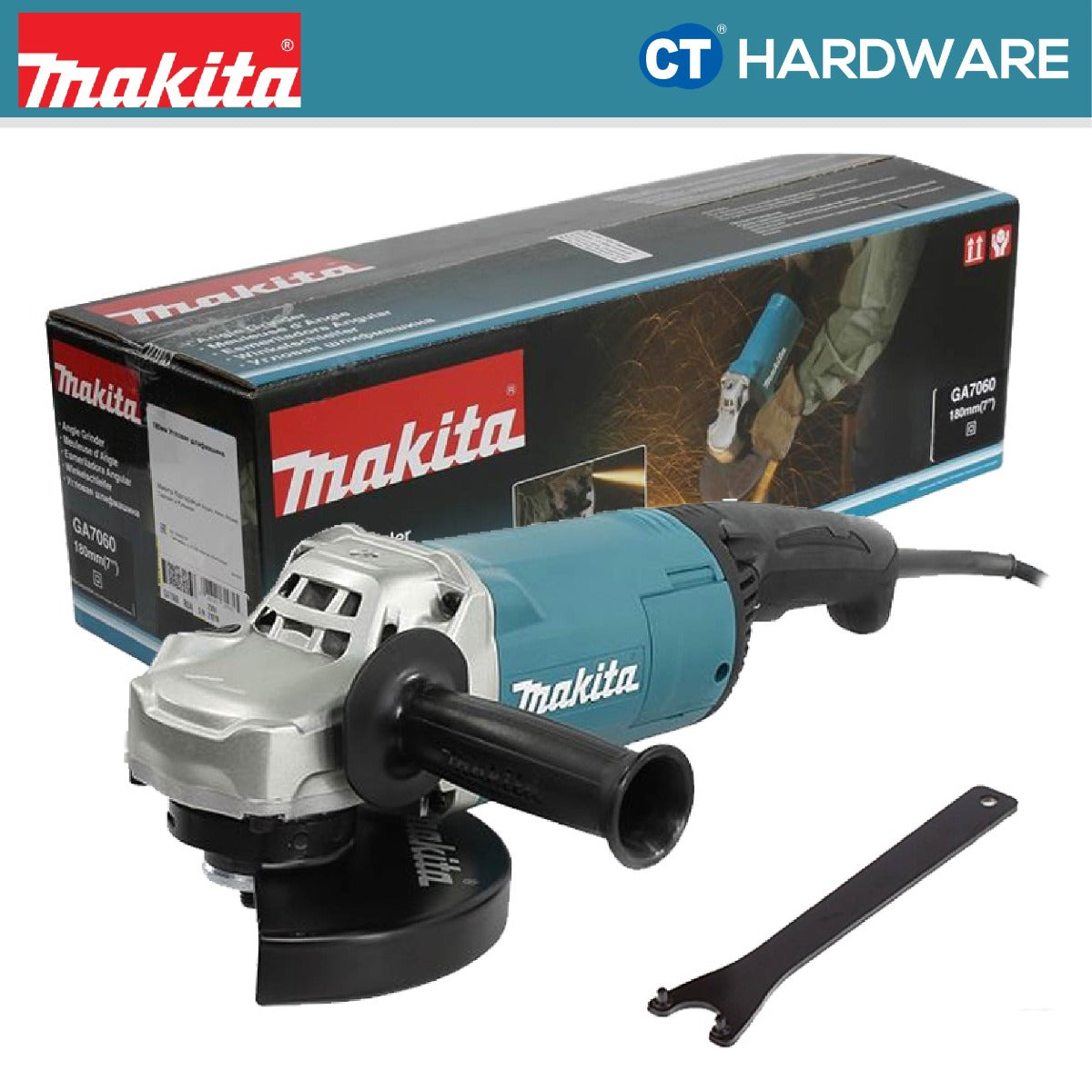 MAKITA GA7060R 180MM (7″) ANGLE GRINDER