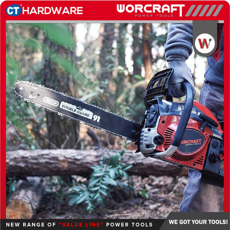 WORCRAFT  GCS46-18 GASOLINE CHAIN SAW 2000W | 46cc | 18“ [ GCS4618 ]