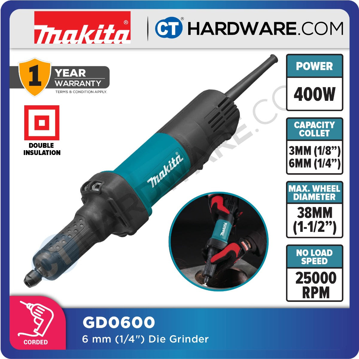 MAKITA GD0600 DIE GRINDER