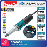 MAKITA GD0800C 6.35mm (1/4") 750W High Speed Die Grinder