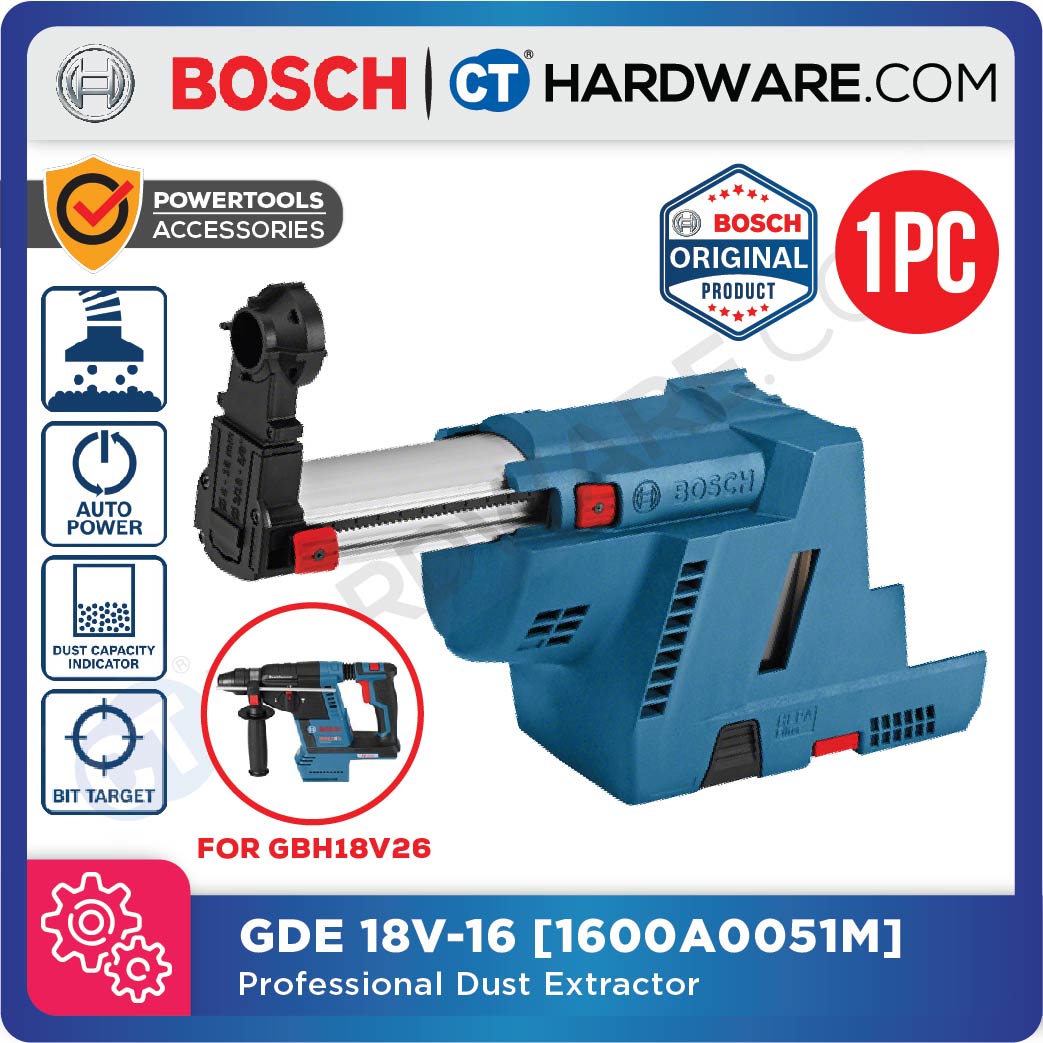 BOSCH GDE18V-16 SDS PLUS DUST EXTRACTOR (FOR GBH18V26 USE ONLY) GDE 18v 16 [ 1600A0051M ]