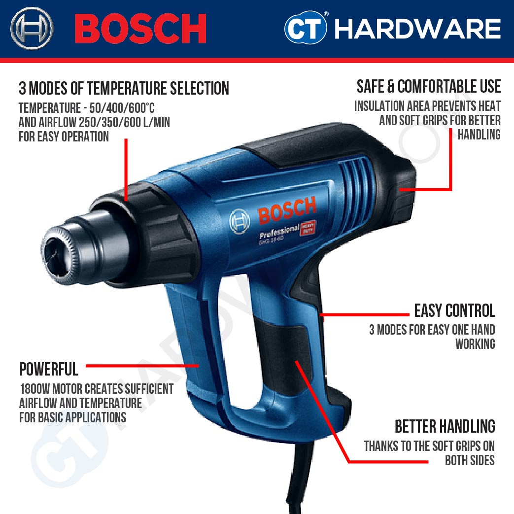 BOSCH GHG 18-60 PROFESSIONAL CORDED HEAT GUN 1800W | 06012A61L0 [ GHG1860 ]