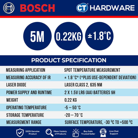 BOSCH GIS 500 PROFESSIONAL THERMO DETECTOR 5M [ GIS500 ]