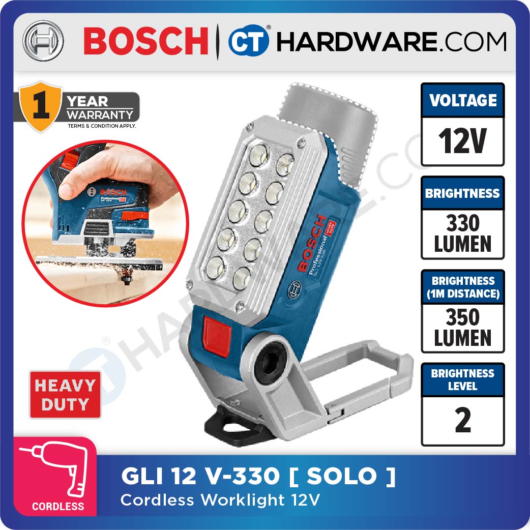 BOSCH GLI 12V-330 PROFESSIONAL CORDLESS LIGHT 12V | 330LM [ GLI12V330SOLO ]