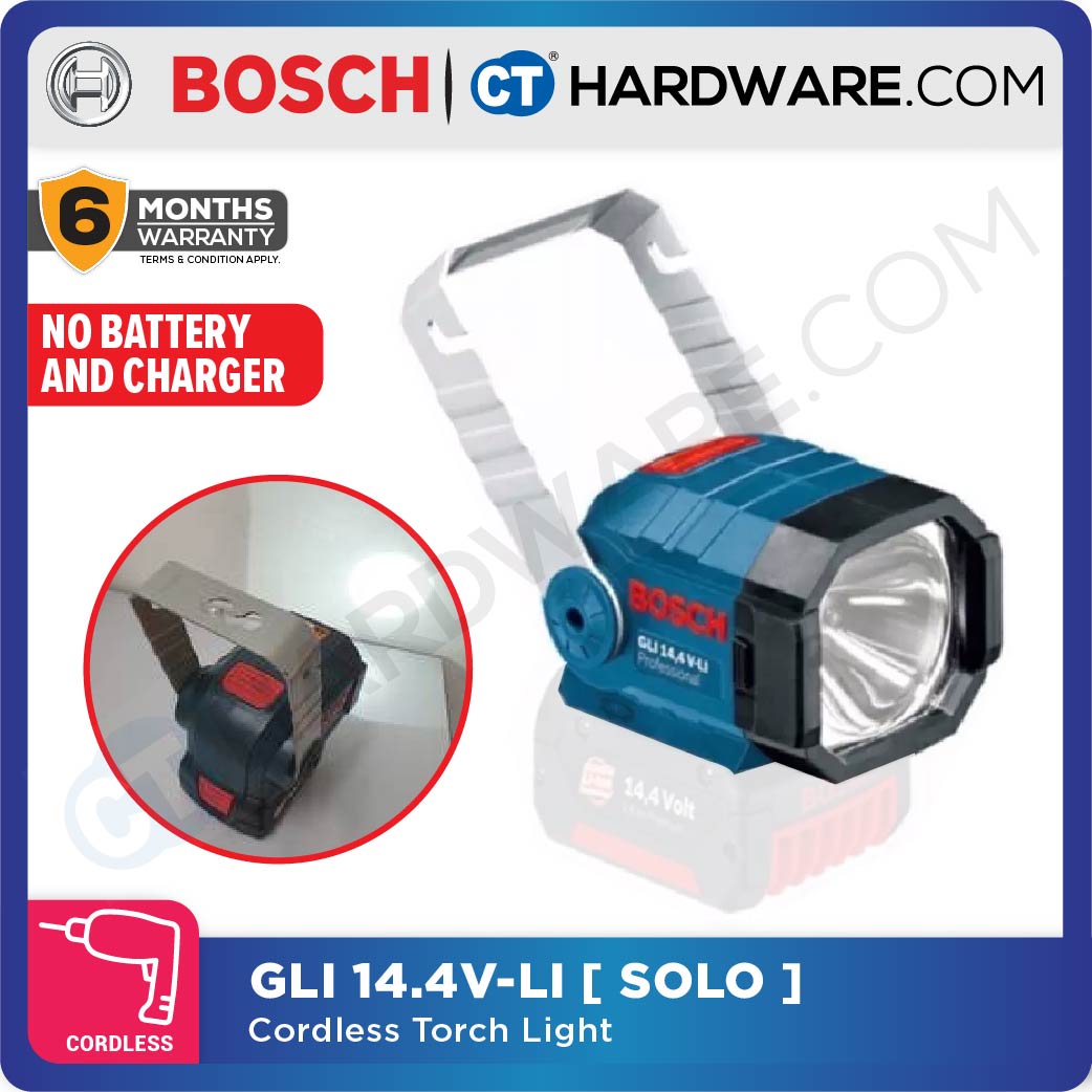 BOSCH GLI 14.4V-LI CORDLESS LIGHT COME WITH 1x 2.0AH BATTERY AND CHARGER [ GLI144VLISOLO ]