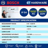 BOSCH GLM 40 PROFESSIONAL DIGITAL LASER RANGEFINDER 40M | LASER CLASS 2 [GLM40] [ YEAR END SALES ]