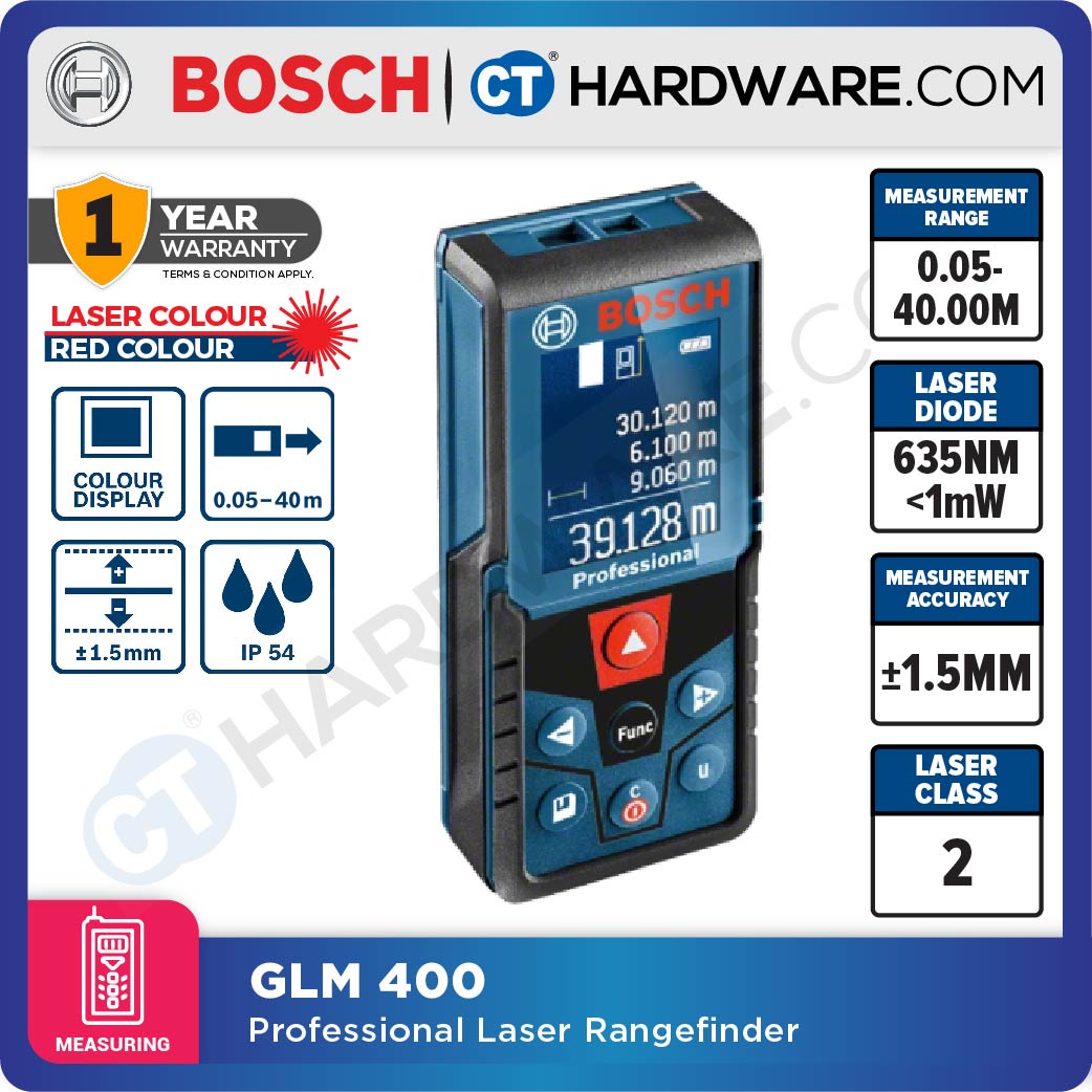 BOSCH GLM 150 C LASER DISTANCE MEASURING  0.08 -150M | BLUETOOTH [ GLM150C ]