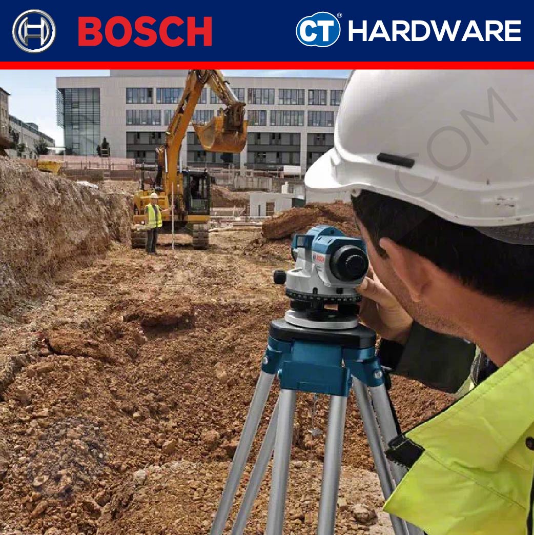 BOSCH GOL 26 D PROFESSIONAL OPTICAL LEVEL MAX 100M | IP 54 |  ± 1.6 MM at 30 M | 26 x [ GOL26D ]