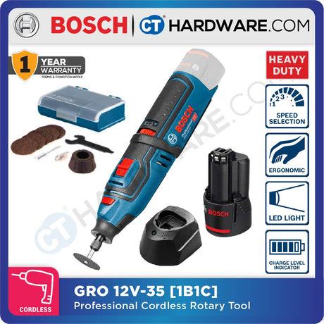 BOSCH GRO 12V-35 PROFESSIONAL CORDLESS ROTARY TOOL [ GRO12V35SOLO ]