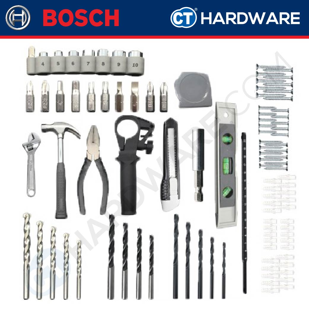 BOSCH GSB 10 RE PROFESSIONAL CORDED IMPACT DRILL 10MM | 500W COME WITH 100PCS ACCESSORIES SET [ GSB10RE ]