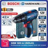 BOSCH GSB 120-LI (GEN 2) PROFESSIONAL CORDLESS IMPACT DRILL 12V [ GSB120LI ]