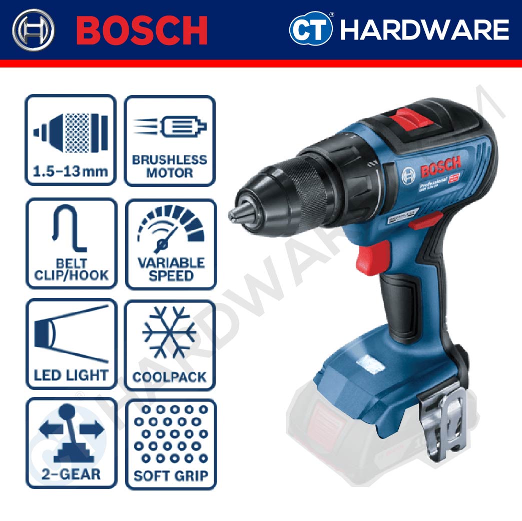 Bosch GSR 18V-50 BRUSHLESS CORDLESS DRILL 18V | 420-1600RPM | 30/17NM [ 06019H50L0 | GSR18V50 ]