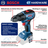 Bosch GSR 18V-50 BRUSHLESS CORDLESS DRILL 18V | 420-1600RPM | 30/17NM [ 06019H50L0 | GSR18V50 ]