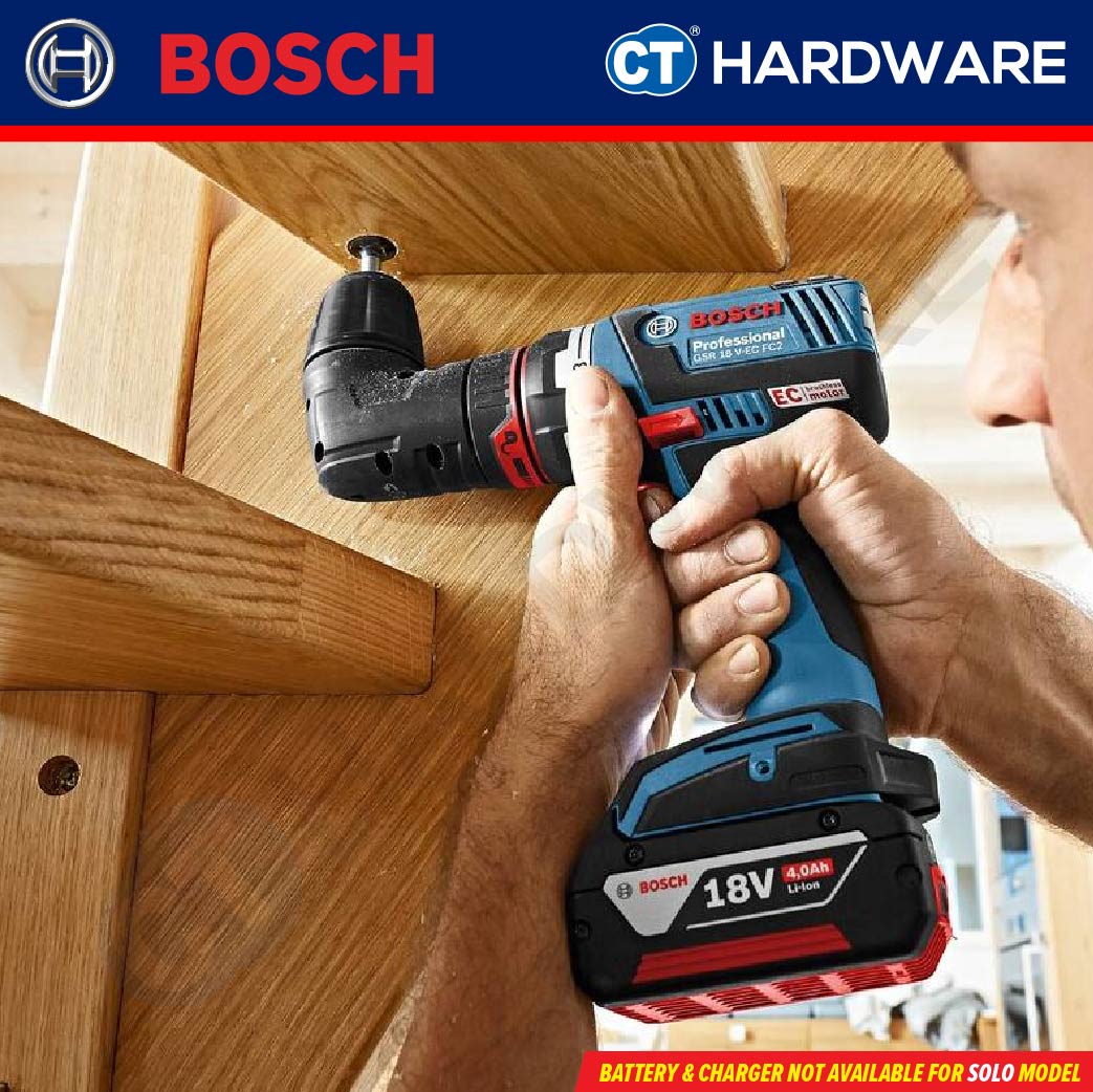 BOSCH GSR 18V-60 FC + SDS CHUCK PROFESSIONAL BRUSHLESS FLEXICLICK CORDLESS DRILL/DRIVER WITHOUT BATTERY AND CHARGER