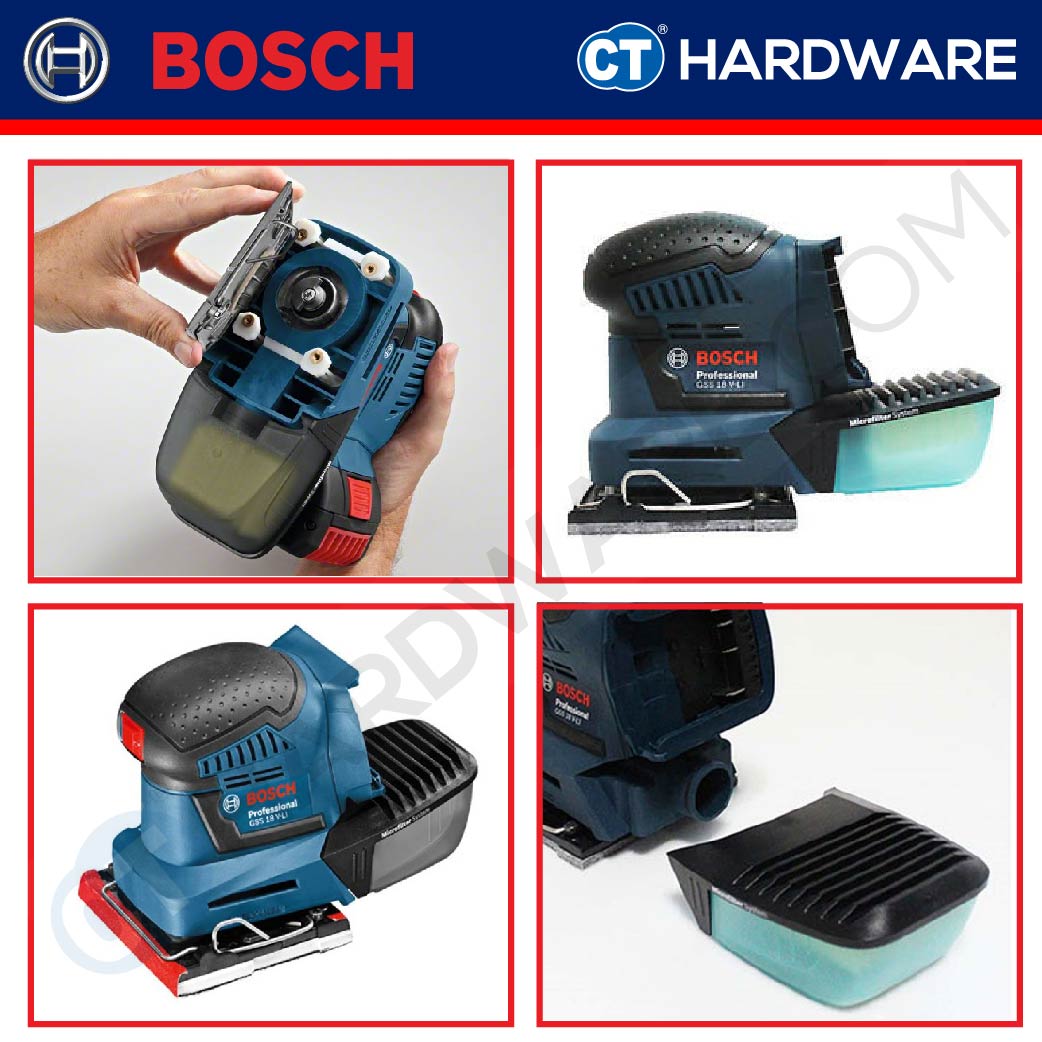 BOSCH GSS 18V-LI SOLO Professional Cordless Orbital Sander 18V [06019D02L0 | GSS18VLISOLO]