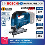 BOSCH GST 185-LI CORDLESS BRUSHLESS JIGSAW 18V | 3500SPM| 26MM ( 06015B30L3 ) WITHOUT BATTERY & CHARGER [ GST185LI ]