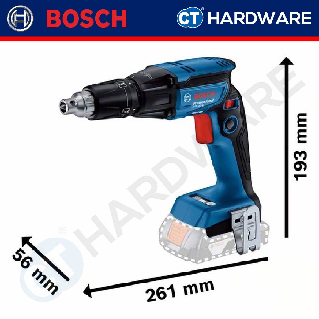 BOSCH GTB 185-LI PROFESSIONAL CORDLESS BRUSHLESS DRYWALL SCREWDRIVER 18V | 1/4 HEX WITHOUT BATTERY & CHARGER [ GTB185LI ]