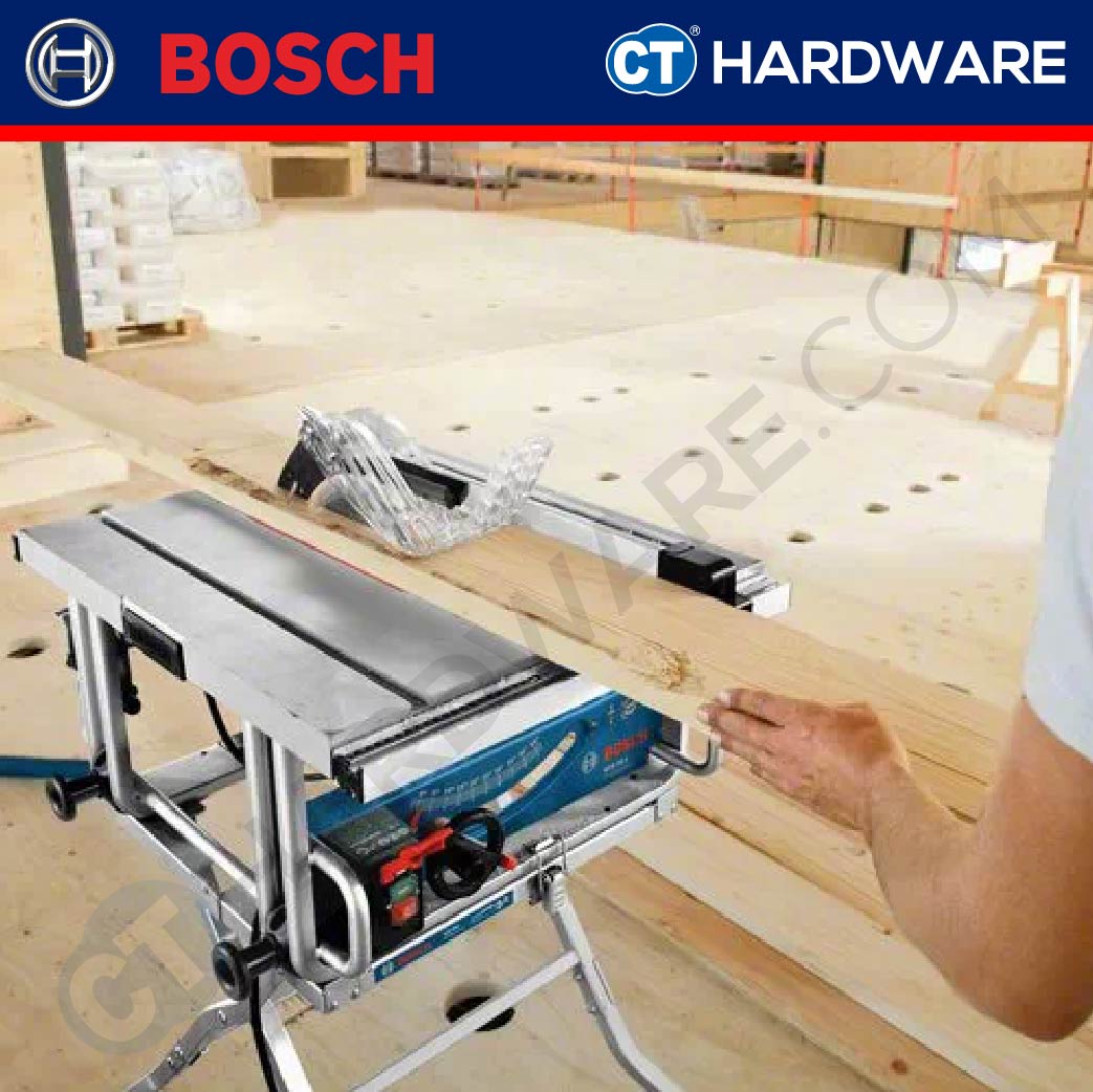 BOSCH GTS 10 J PROFESSIONAL CORDED TABLE SAW 254MM (10") COME WITH GTA 600 PROFESSIONAL SAW STAND [ GTS10JGTA600 ]