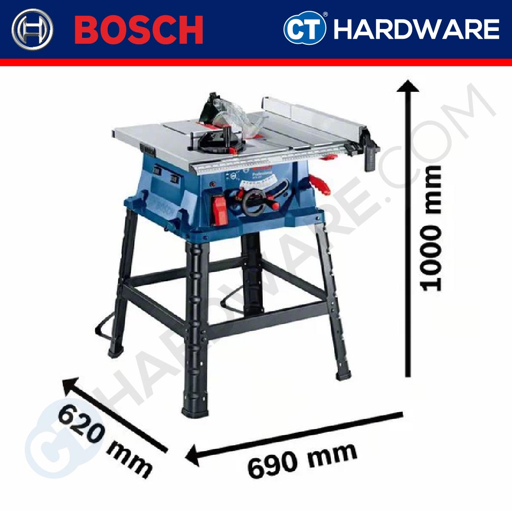 BOSCH GTS254 TABLE SAW 1800W 254MM  0601B450L0 TABLE SIZE 555 X 555MM ( 690 X 620 X 1000 )