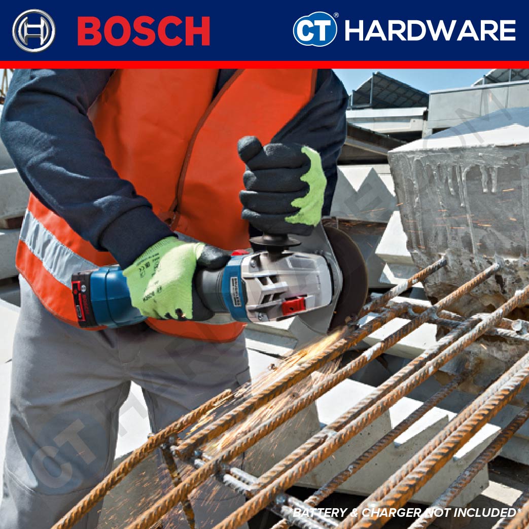 BOSCH GWS 18V-10 CORDLESS BRUSHLESS ANGLE GRINDER 4" | 18V | 06019J40L1 [ GWS18V10 ]