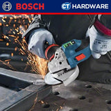 BOSCH GWS 18V-15 SC 150MM CORDLESS BRUSHLESS ANGLE GRINDER 6" WITHOUT BATTERY&CHARGER 06019H6300 2.3KG ( SOLO ) BITURBO