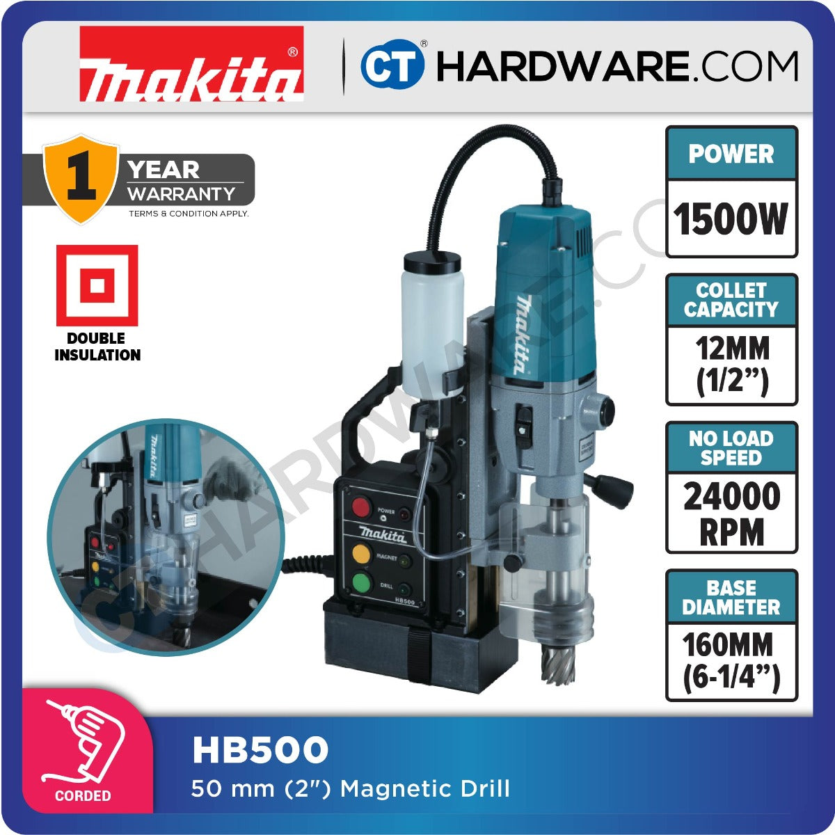 MAKITA HB500 Magetic Drilling