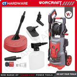 WORCRAFT HC24-120 HIGH PRESSURE CLEANER  2400W | 120BAR | 6.5L/MIN [ HC24120 ]