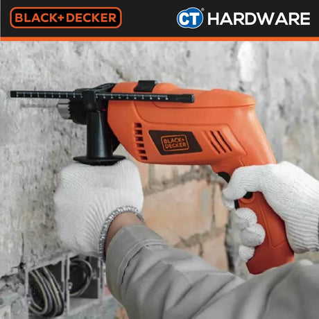 Black & Decker HD555KOPR Hammer Drill 550W 13mm Kitbox