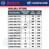 BOSCH 2 608 589 530 HEX-9 MULTICONSTRUCTION 5PC DRILL BIT SET SIZE 4 MM - 8 MM [  2608589530  ]