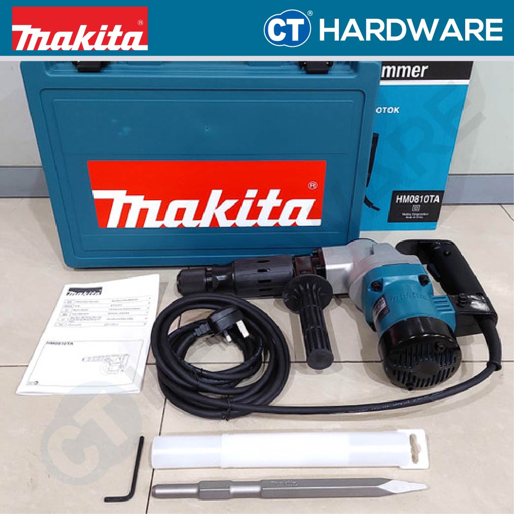 Makita HM0810TA Demolition Hammer 900W Hex Shank 17mm (11/16")