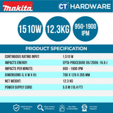 MAKITA HM1214C ADAPTED FOR SDS-MAX BITS DEMOLITION HAMMER