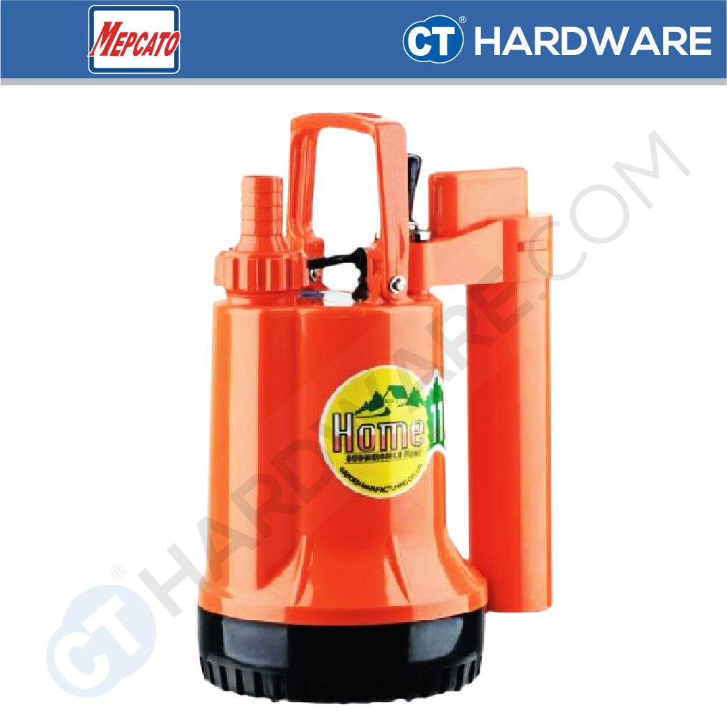 MEPCATO HOME 11A SUBMERSIBLE PUMP 120W | 130L/MIN | 9M HEAD | 1/2" | 3/4" | ADAPTOR THREAD 1-1/4" ( AUTO ) [ HOME11A ]