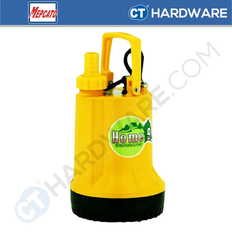 MEPCATO HOME 9 SUBMERSIBLE PUMP 90W | 78L/MIN | 7M HEAD | 1/2" | 3/4" | ADAPTOR THREAD 1-1/4" ( MANUAL )