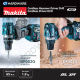 MAKITA HP002 GD201 / GA201 / GZ CORDLESS HAMMER DRIVER DRILL 40V 2.0AH 1/2"  600-2200RPM 65NM