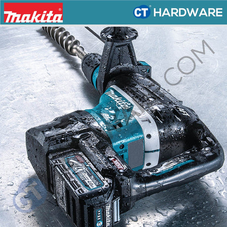 Makita HR005GZ + GA005GM201 + DF002GZ 3-Tool Combo Set XGT 40Vmax Cordless Brushless Rotary Hammer, Angle Grinder and Driver Drill