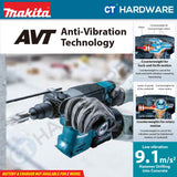 MAKITA HR008GZ | HR008GM201 CORDLESS COMBINATION HAMMER 40V | 30MM | 4500IPM | 3.9J