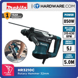 MAKITA HR3210C ROTARY HAMMER 32MM 850W 315-630RPM 5.0J  (SDS PLUS )